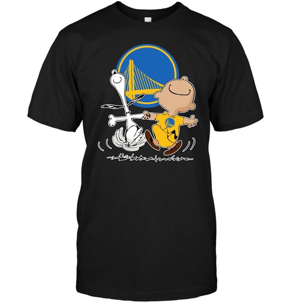 Charlie Brown Snoopy Golden State Warriors Shirt