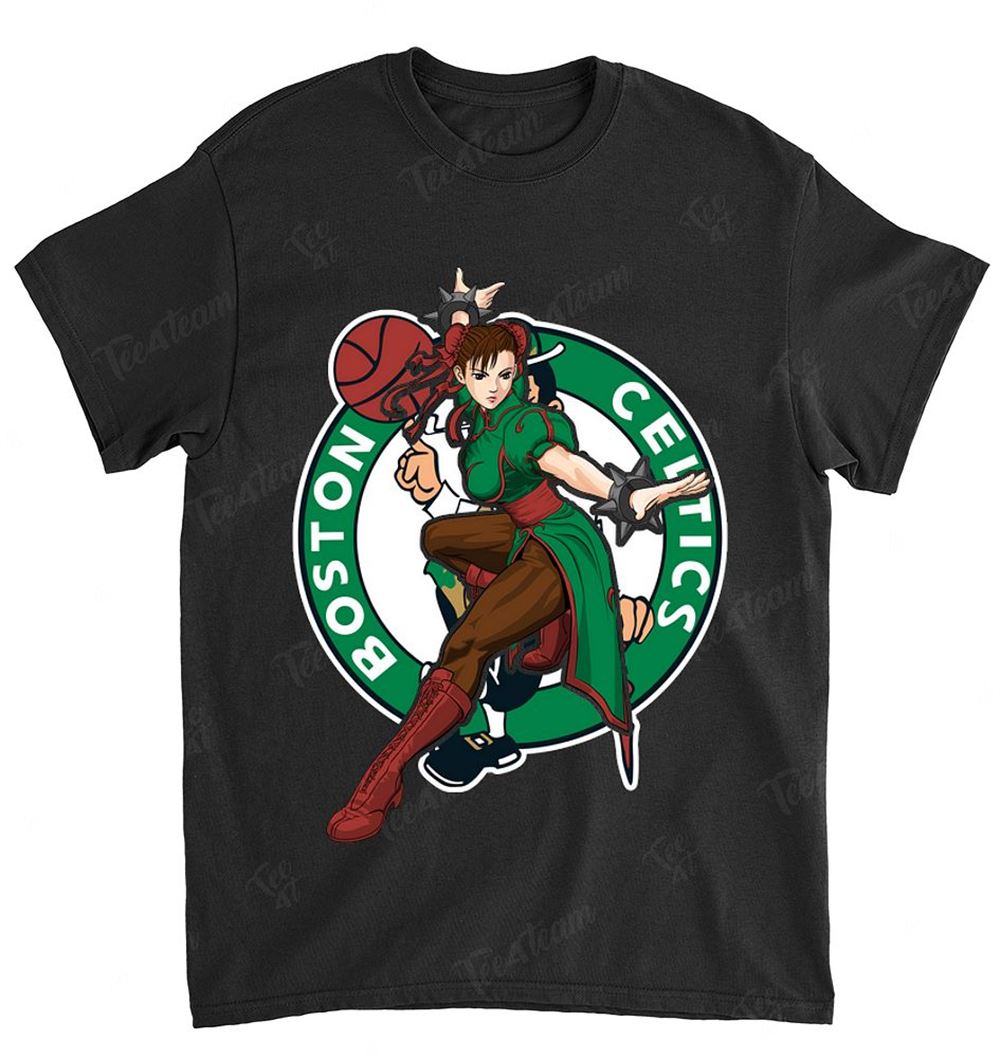 Nba Boston Celtics 046 Chun Li Nintendo Street Fighter T-shirt