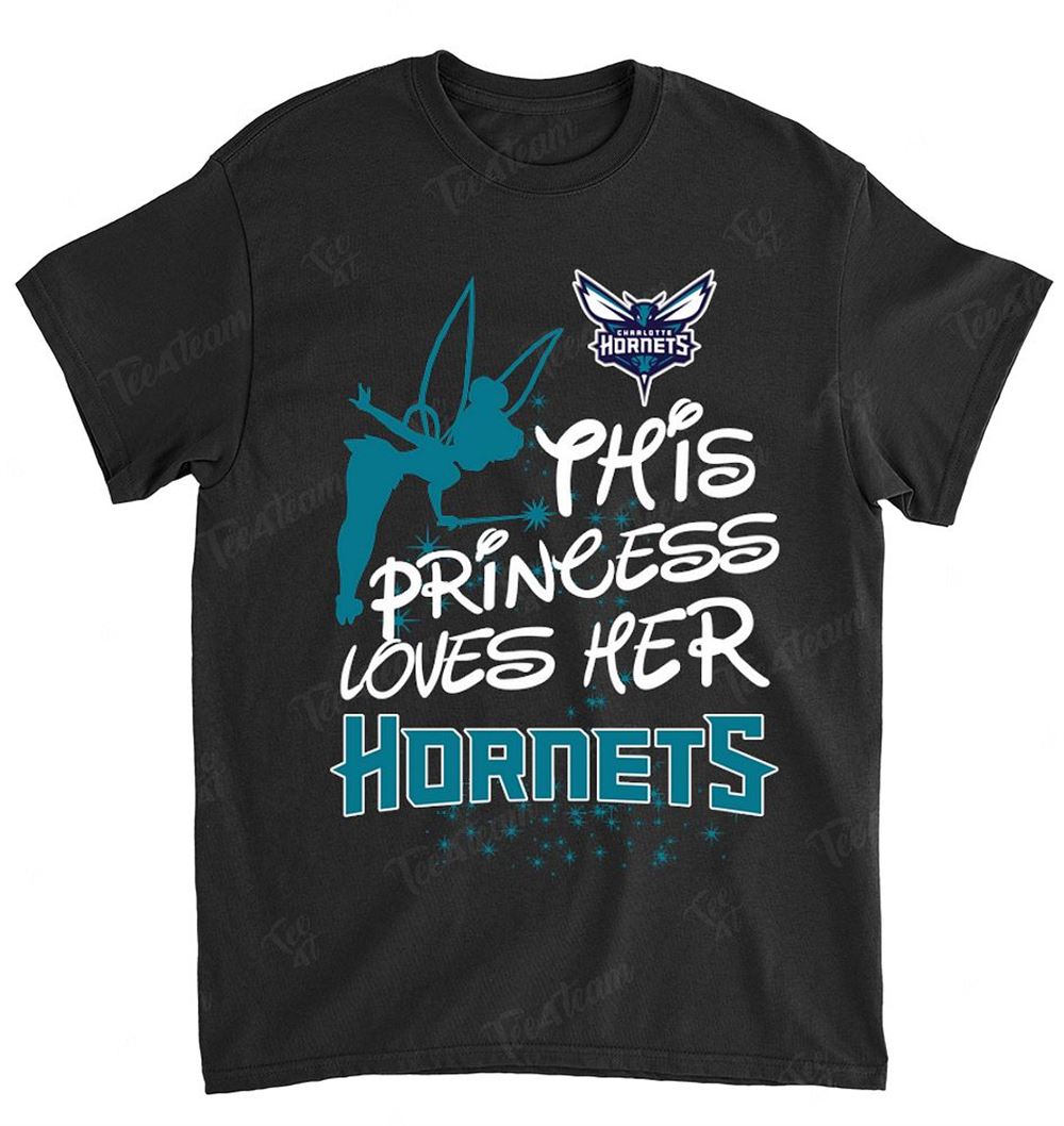 Nba Charlotte Hornets 108 Fairy Disney This Princess Loves Her Team Shirt