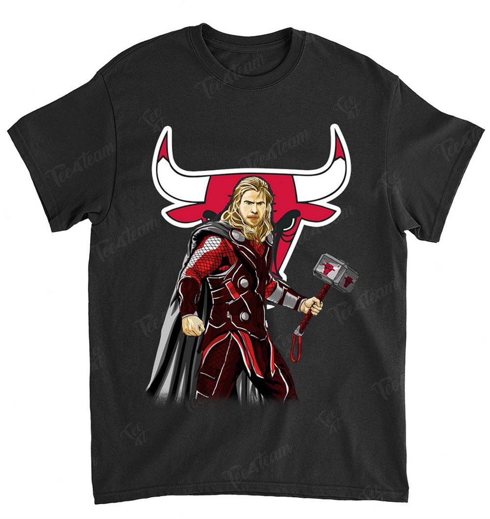 Nba Chicago Bulls 024 Thor Dc Marvel Jersey Superhero Avenger T-shirt