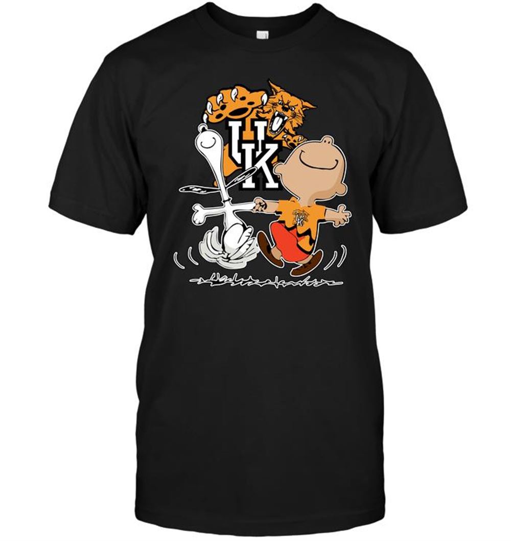 Charlie Brown Snoopy Kentucky Wildcats Shirt