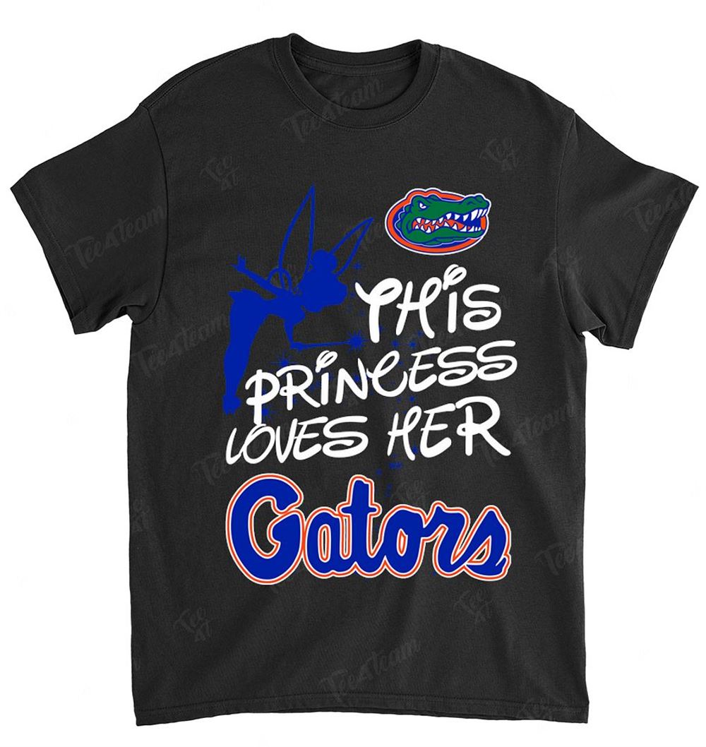 Ncaa Florida Gators 108 Fairy Disney This Princess Loves Her Team Shirt