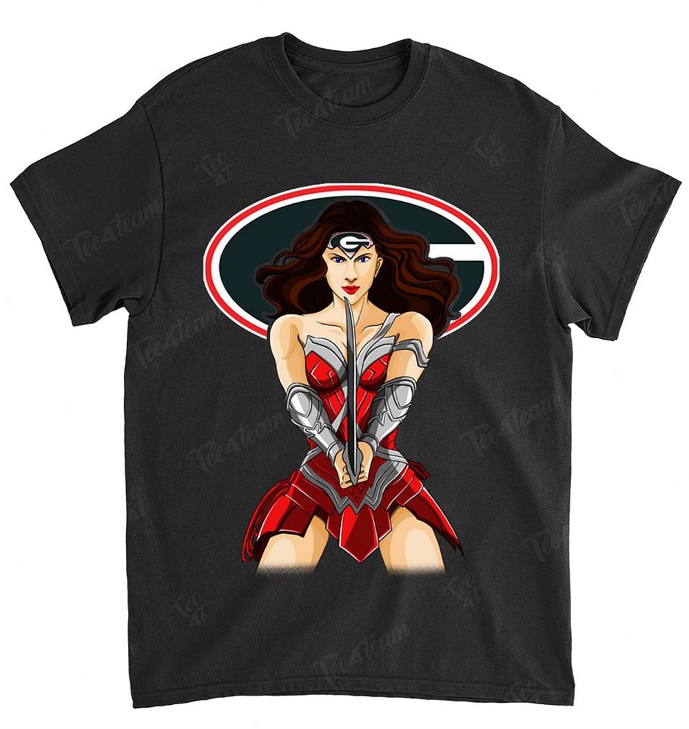 Ncaa Georgia Bulldogs 025 Wonderwoman Dc Marvel Jersey Superhero Avenger T-shirt