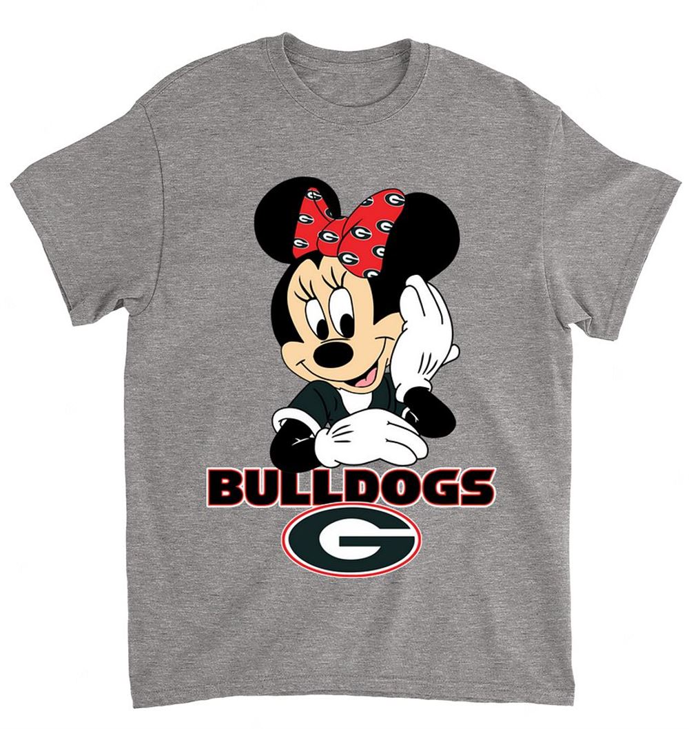 Ncaa Georgia Bulldogs 054 Mimi Mouse Walt Disney T-shirt