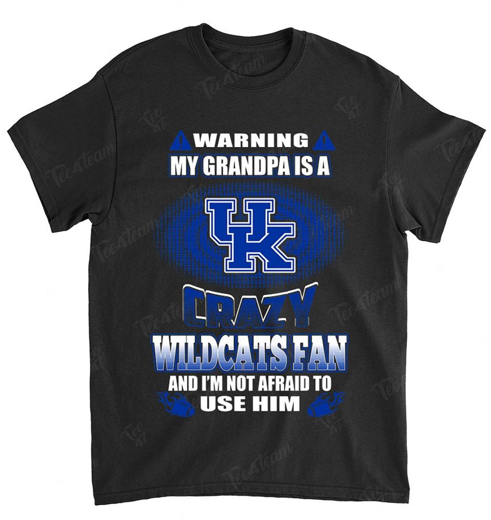 Ncaa Kentucky Wildcats 131 Warning My Grandma Crazy Fan Shirt