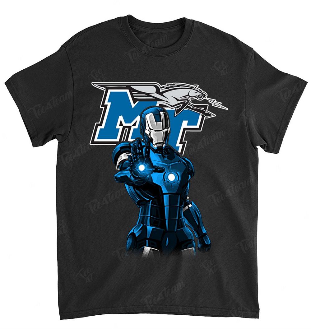 NCAA Middle Tennessee Blue Raiders 018 Ironman Dc Marvel Jersey Superhero Avenger Shirt Gift For Fan