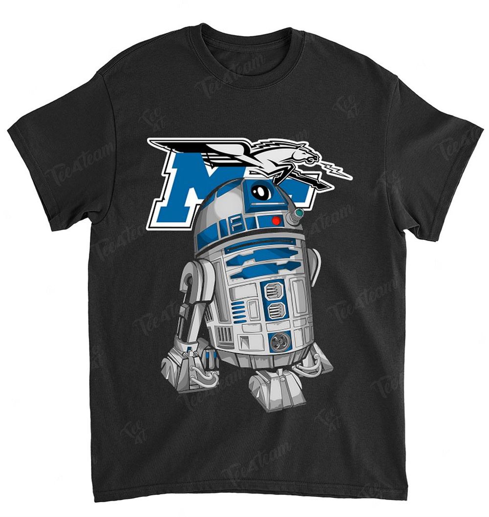 NCAA Middle Tennessee Blue Raiders 031 R2d2 Star Wars Shirt Gift For Fan