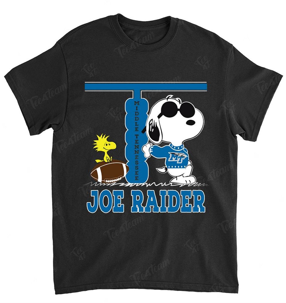 NCAA Middle Tennessee Blue Raiders 083 Snoopy Dog Shirt Gift For Fan