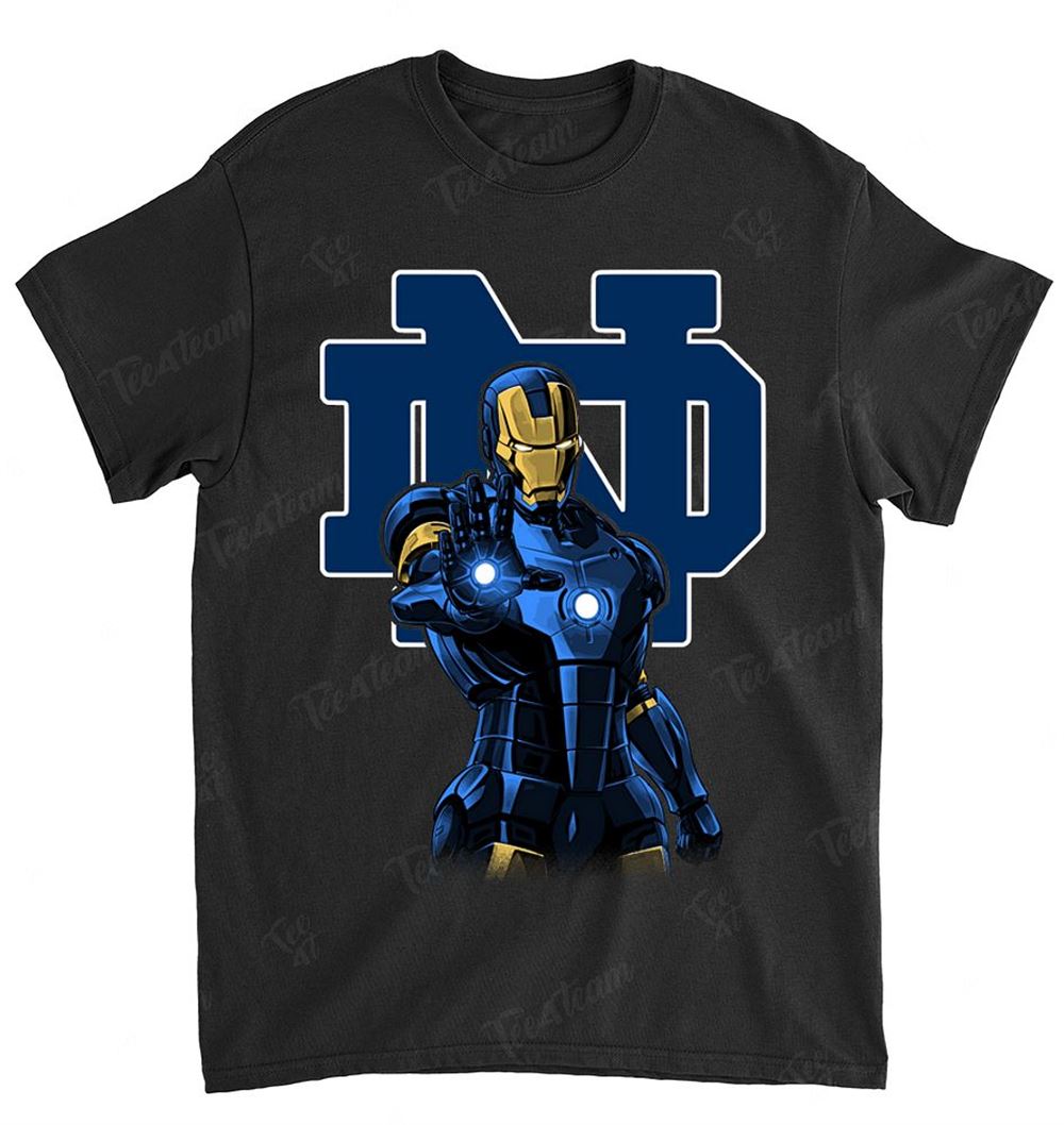 Ncaa Notre Dame Fighting Irish 018 Ironman Dc Marvel Jersey Superhero Avenger Shirt Plus Size Up To 5xl