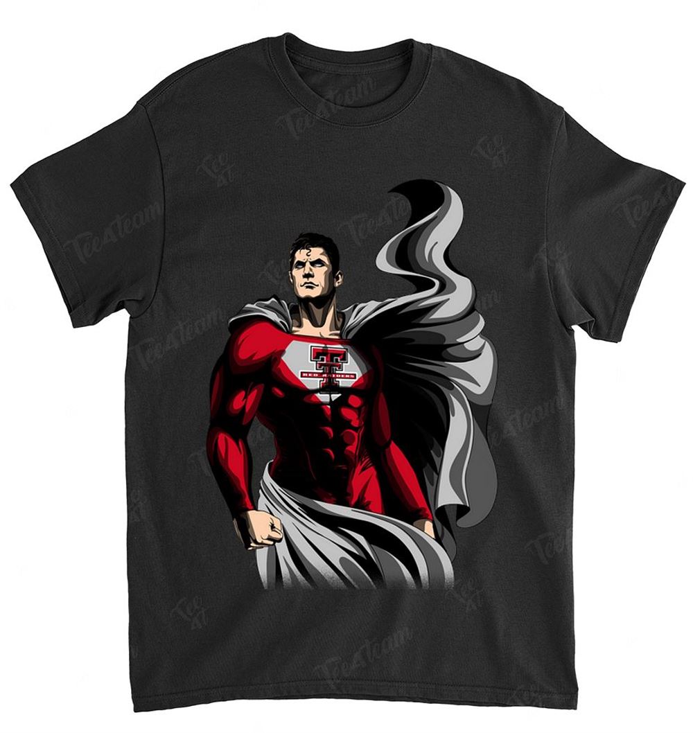 NCAA Texas Tech Red Raiders 014 Superman Dc Marvel Jersey Superhero Avenger Shirt Size Up To 5xl