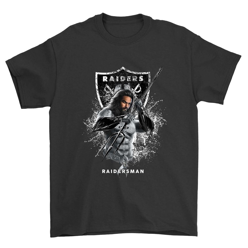 Aquaman Raidersman Oakland Las Vergas Raiders Shirt Tshirt For Fan