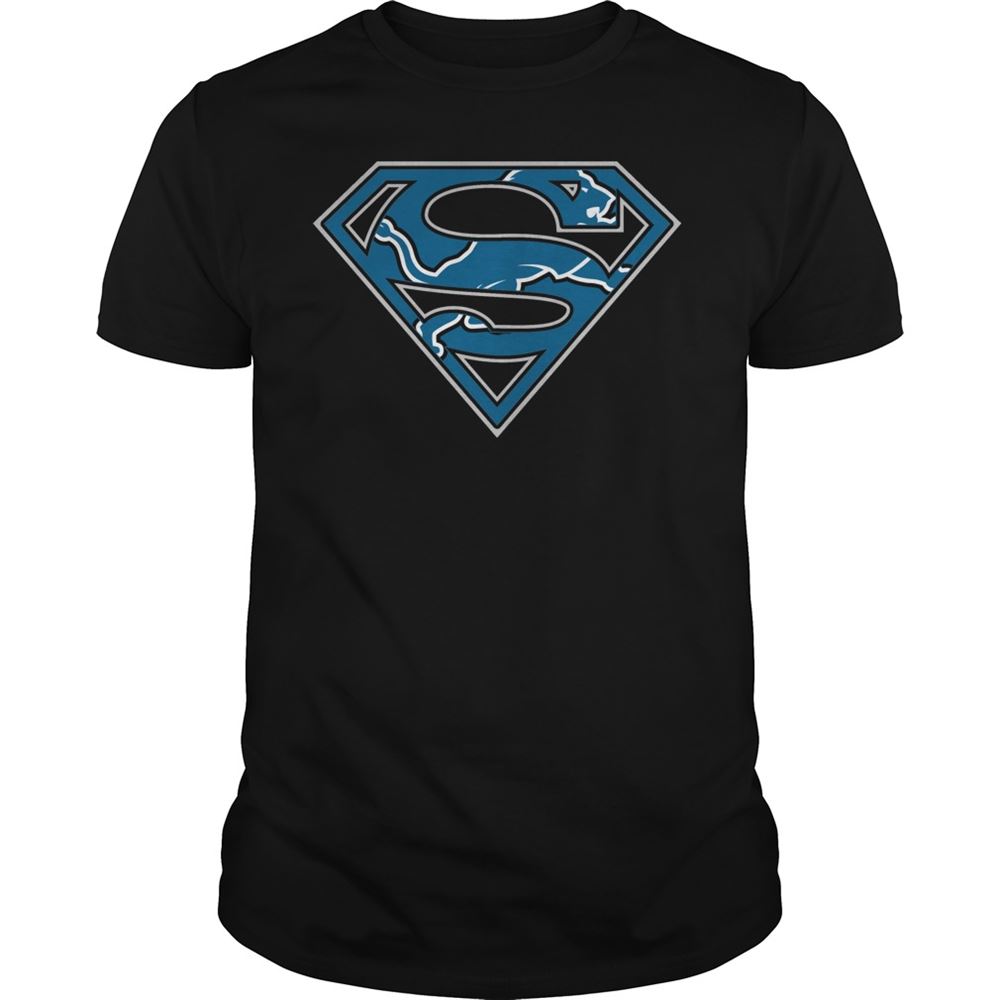 Detroit Lions Superman Logo Shirt