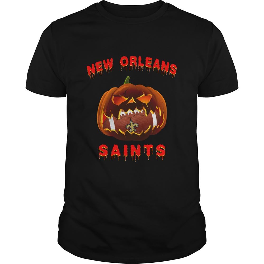 Halloween Pumpkin New Orleans Saints NFL Shirt Gift For Fan