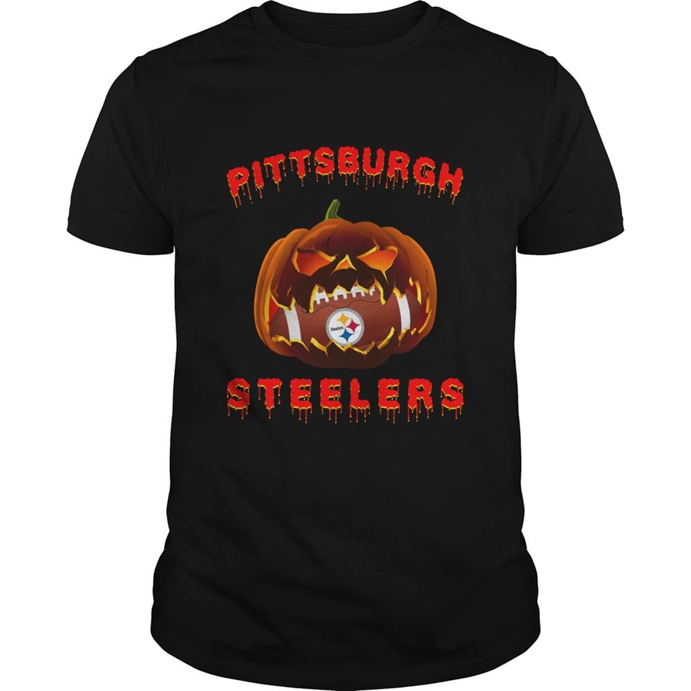 Halloween Pumpkin Pittsburgh Steelers NFL Shirt Size Up To 5xl