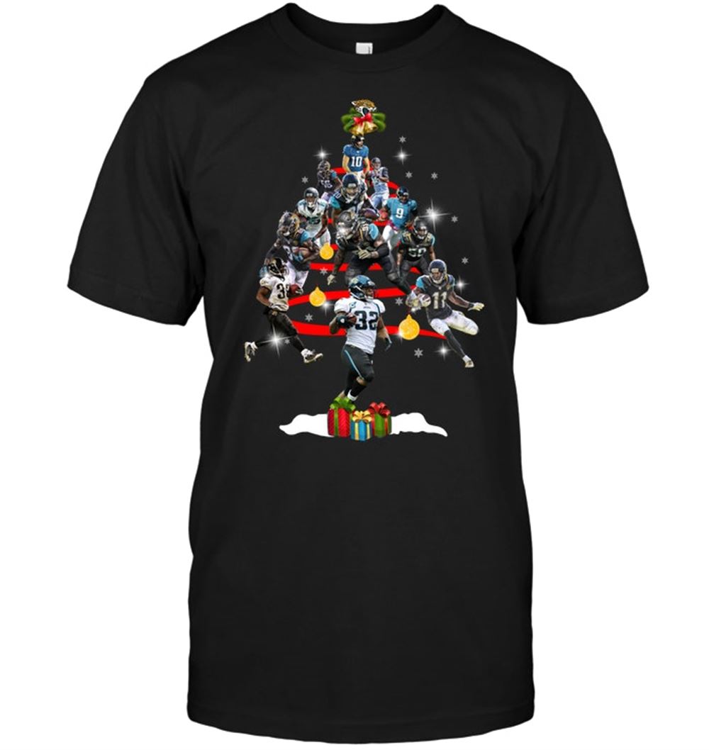 Jacksonville Jaguars Players Christmas Tree Shirt