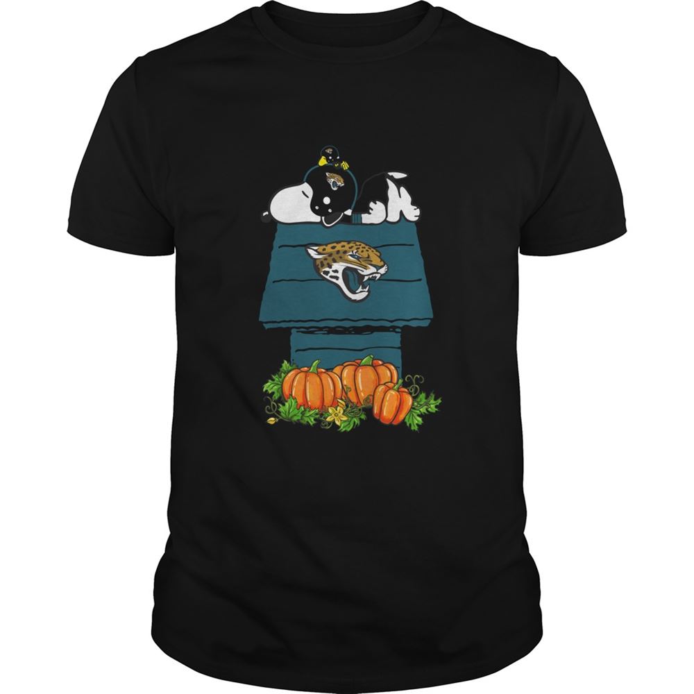 Jacksonville Jaguars Snoopy Pumpkin House Nfl Shirt