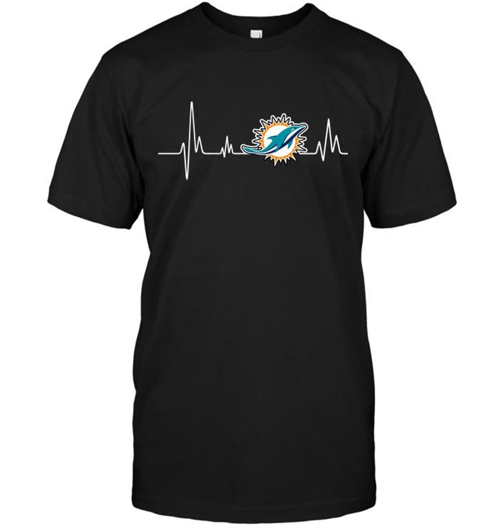 Miami Dolphins Heartbeat Shirt Size Up To 5xl