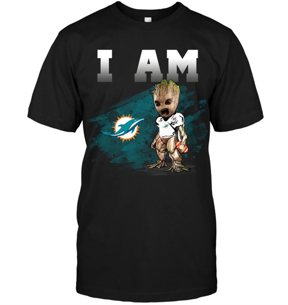 Miami Dolphins I Am Groot Shirt Gift For Fan