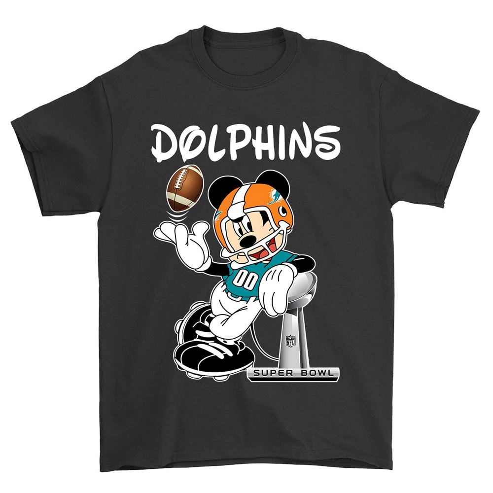 Mickey Mouse Miami Dolphins Shirt Gift For Fan