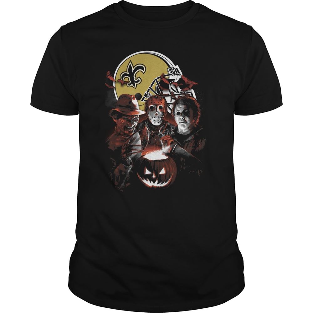New Orleans Saints Halloween Scream Team Shirt Size S-5xl