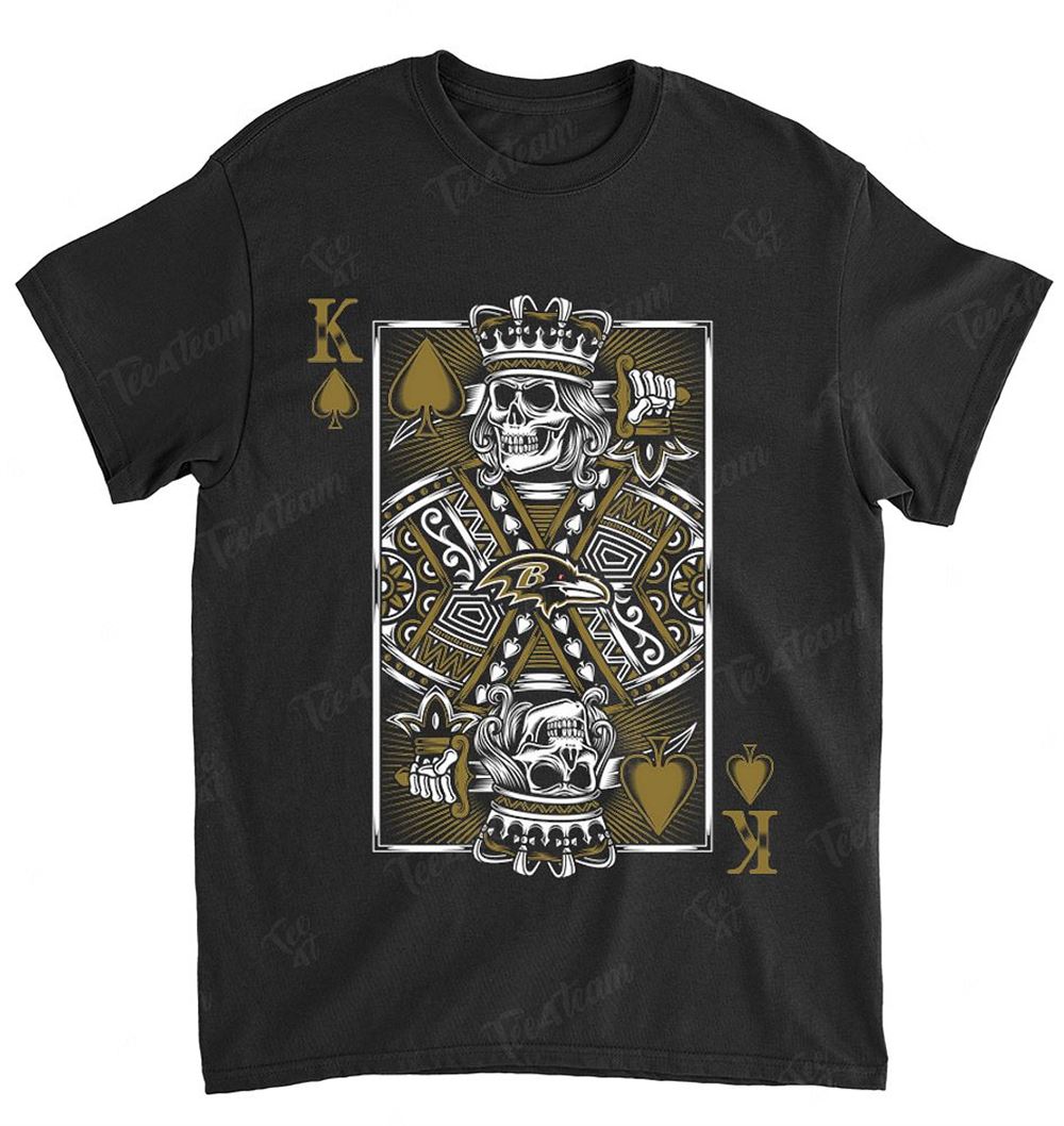 Nfl Baltimore Ravens 043 King Card Poker Shirt