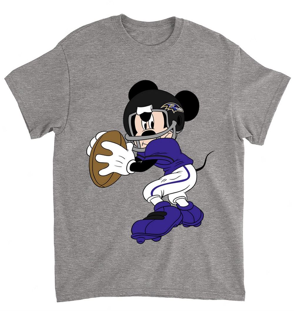 Nfl Baltimore Ravens 053 Mickey Mouse Walt Disney Shirt