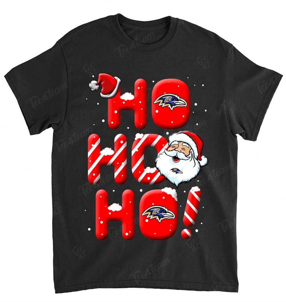 Nfl Baltimore Ravens 111 Noel Christmas Ho Ho Ho Shirt