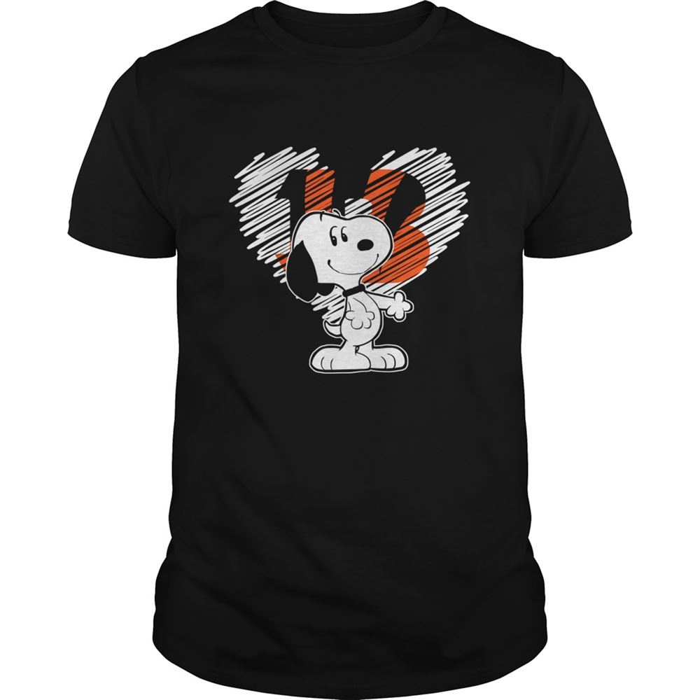 Nfl Cincinnati Bengals Snoopy In My Heart Football Shirt