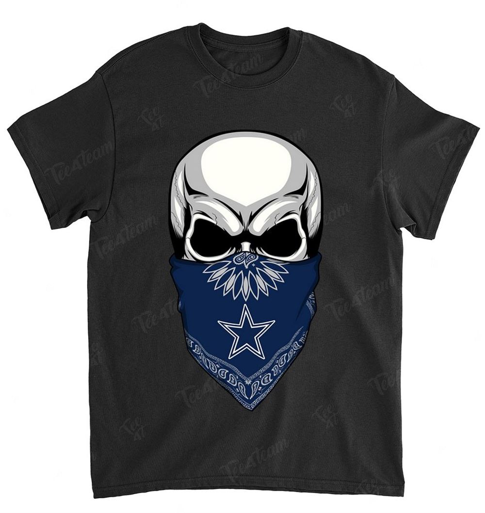 Nfl Dallas Cowboys 082 Skull Rock With Mask Shirt