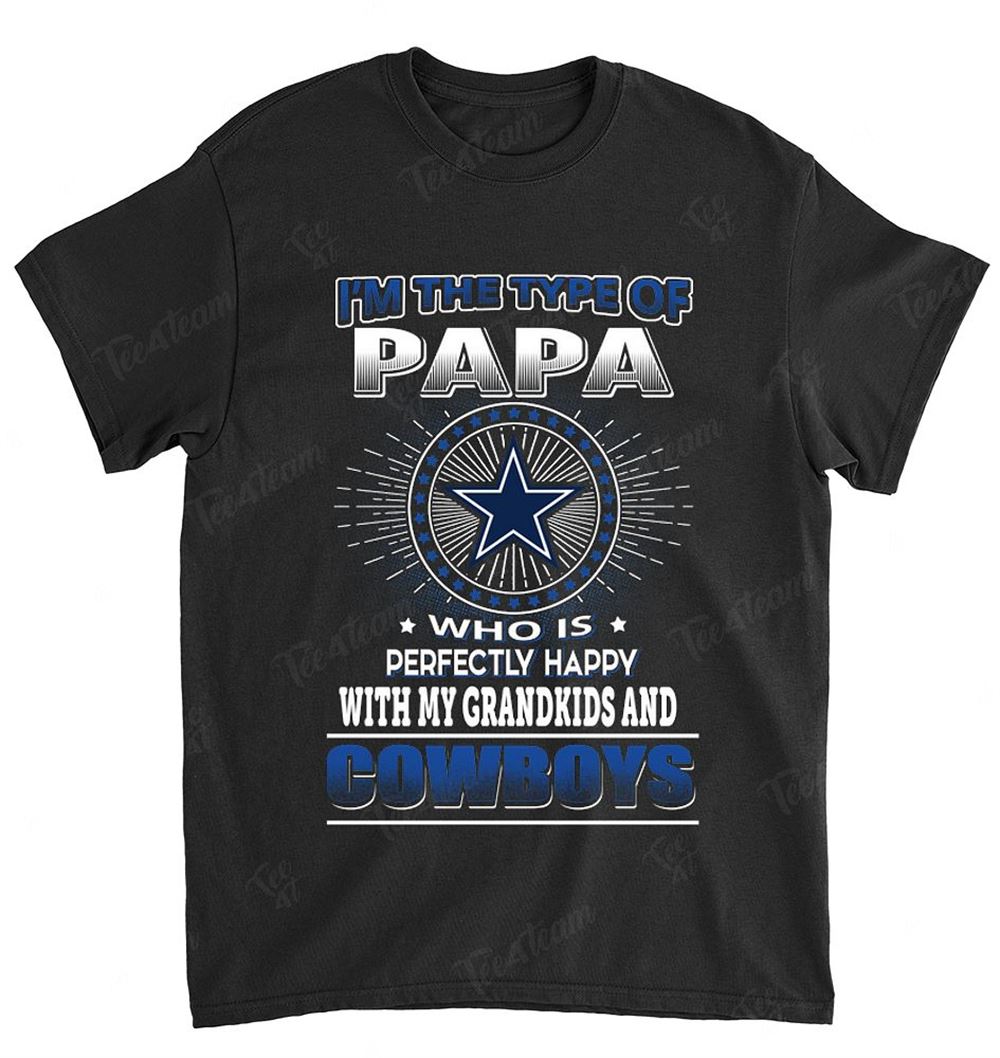 Nfl Dallas Cowboys 156 Papa Loves Grandkids Shirt