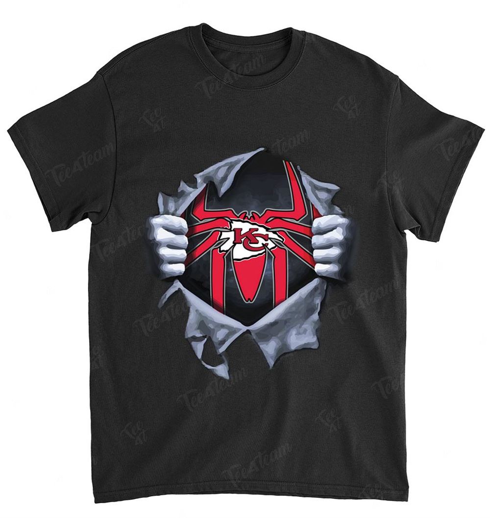 NFL Kansas City Chiefs 072 Spiderman Logo Dc Marvel Jersey Superhero Avenger Shirt Tshirt For Fan