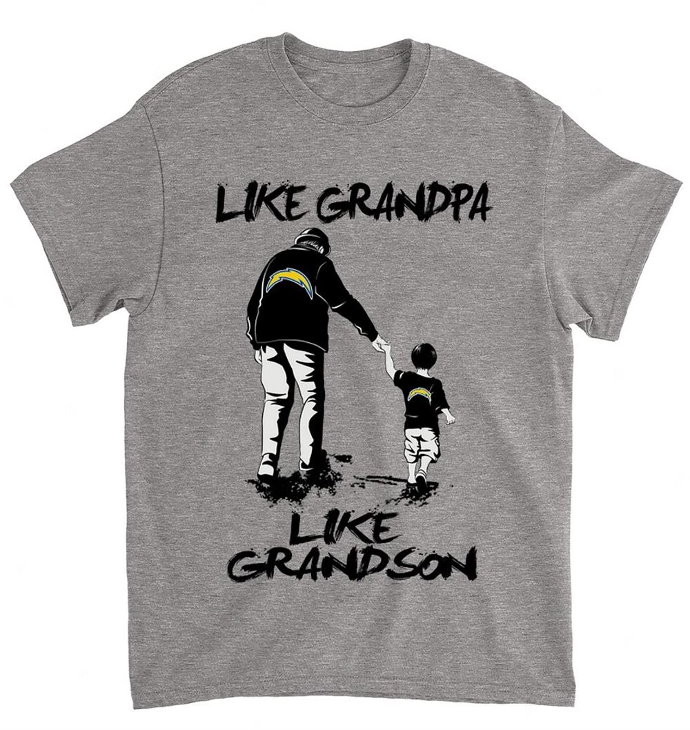 NFL Los Angeles Chargers 060 Like Grandpa Like Grandson Shirt Size S-5xl