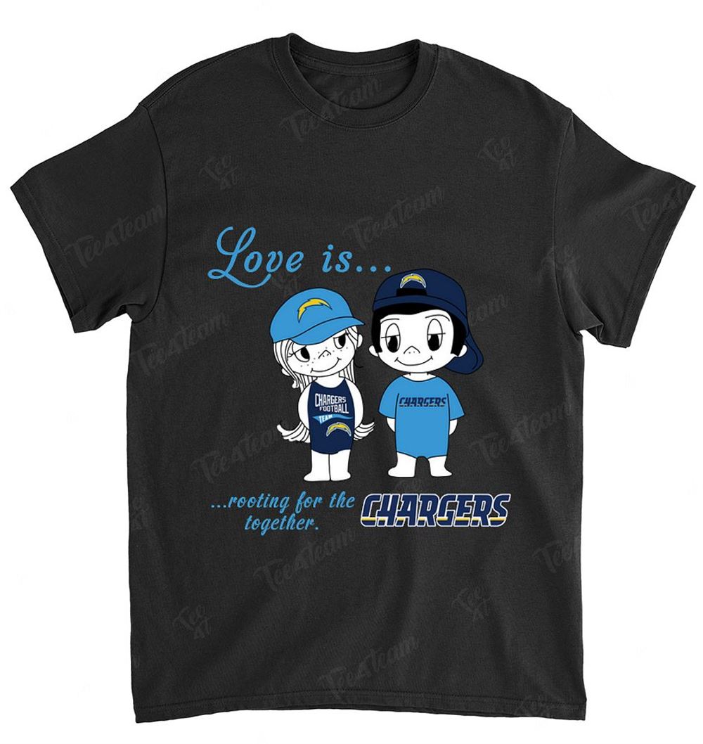 NFL Los Angeles Chargers 084 Love Is Rooting For The Together Shirt Size S-5xl