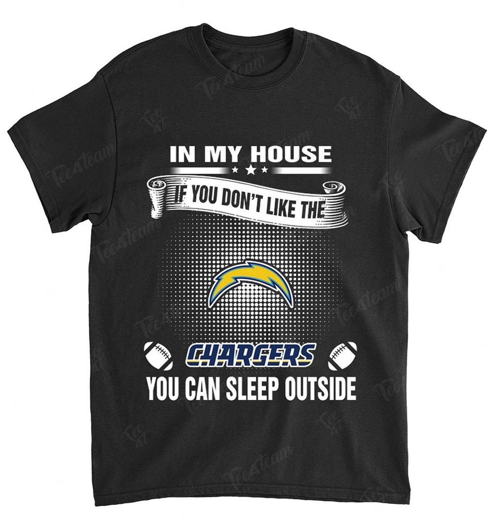 NFL Los Angeles Chargers 104 You Can Sleep Outside Shirt Size S-5xl