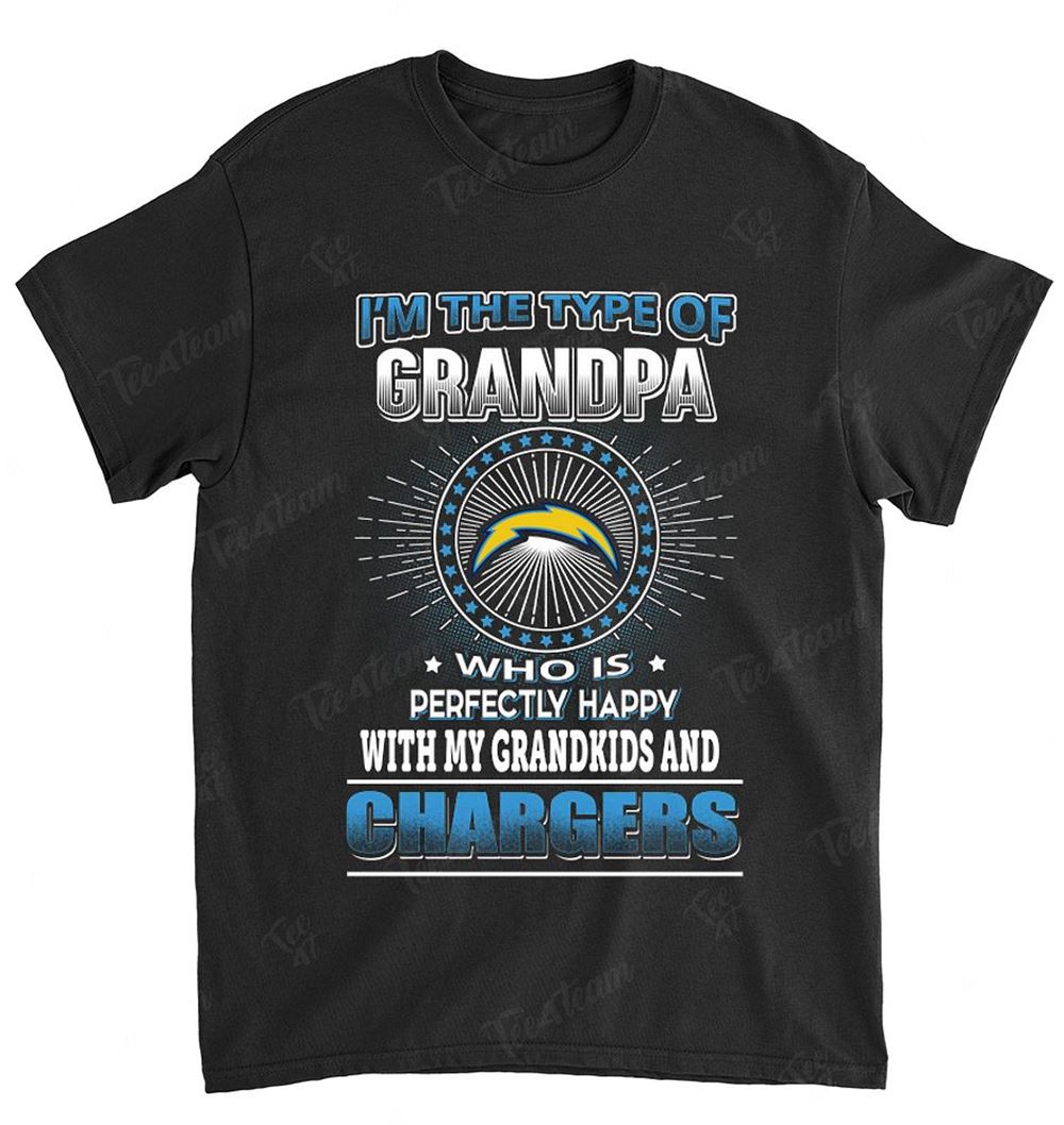 NFL Los Angeles Chargers 154 Grandpa Loves Grandkids Shirt Size Up To 5xl