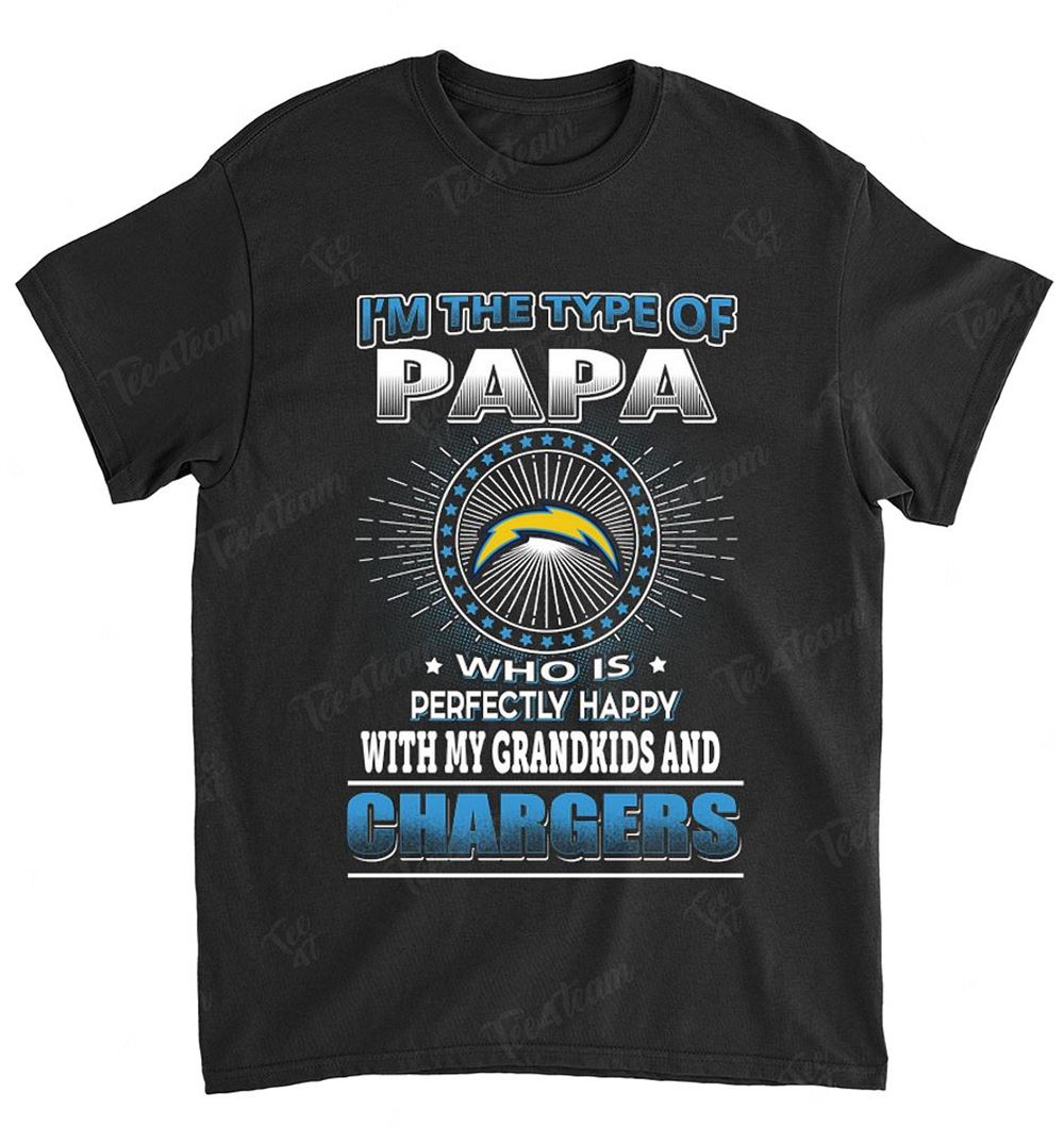 NFL Los Angeles Chargers 156 Papa Loves Grandkids Shirt Tshirt For Fan