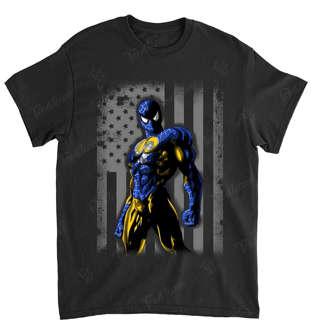 NFL Los Angeles Rams 021 Spiderman Flag Dc Marvel Jersey Superhero Avenger Shirt Size S-5xl