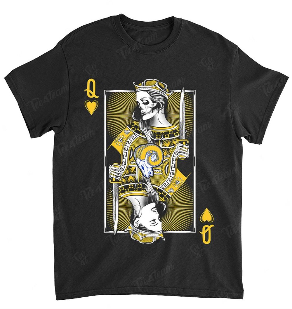 NFL Los Angeles Rams 044 Queen Card Poker Shirt Gift For Fan