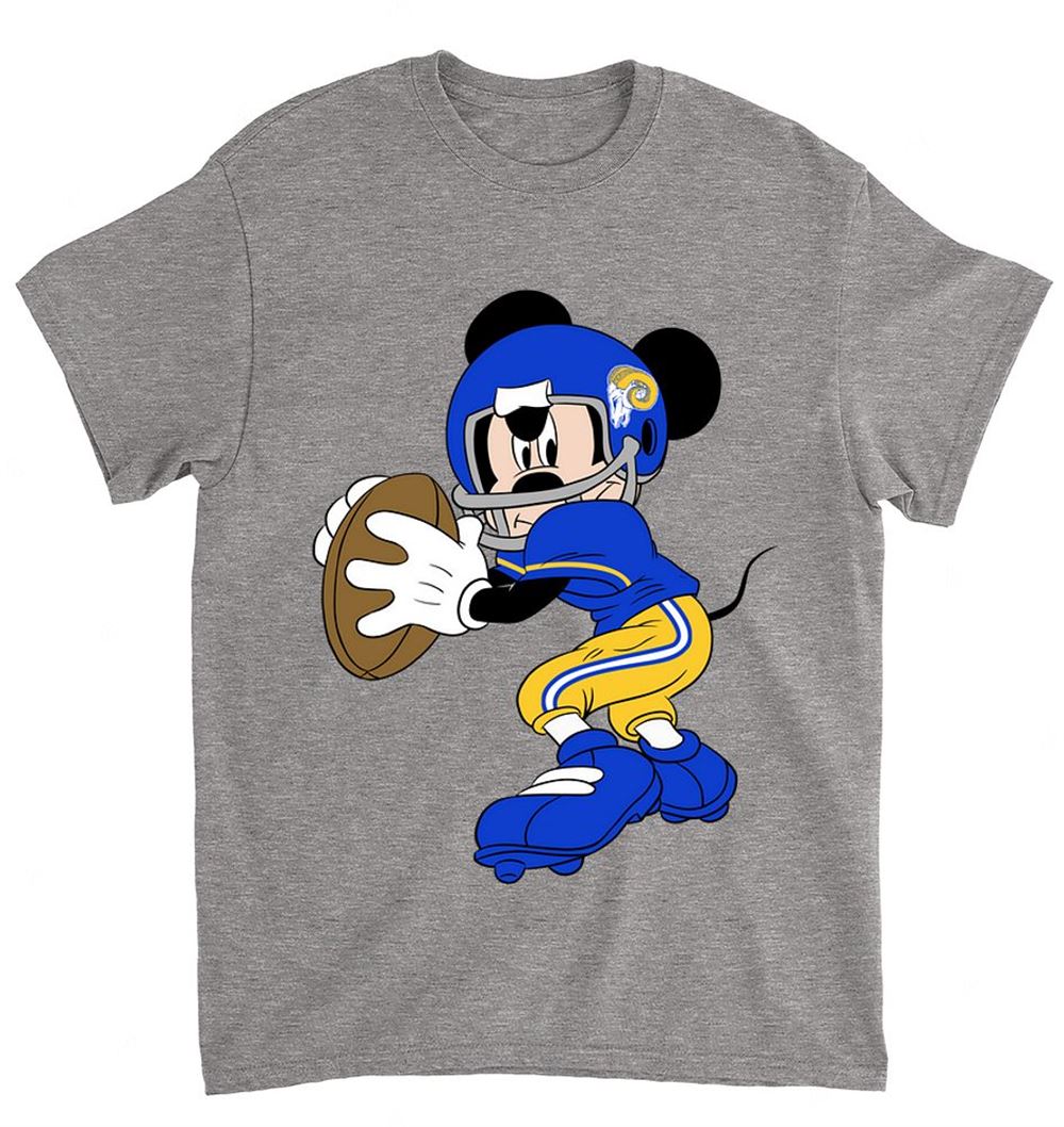 NFL Los Angeles Rams 053 Mickey Mouse Walt Disney Shirt Size S-5xl