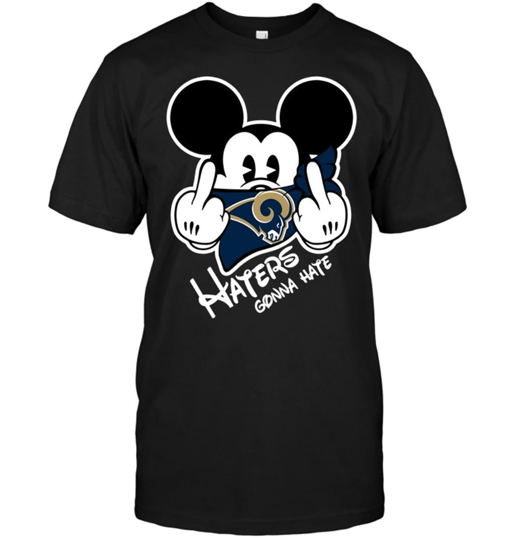 NFL Los Angeles Rams Haters Gonna Hate Mickey Mouse Shirt Size S-5xl