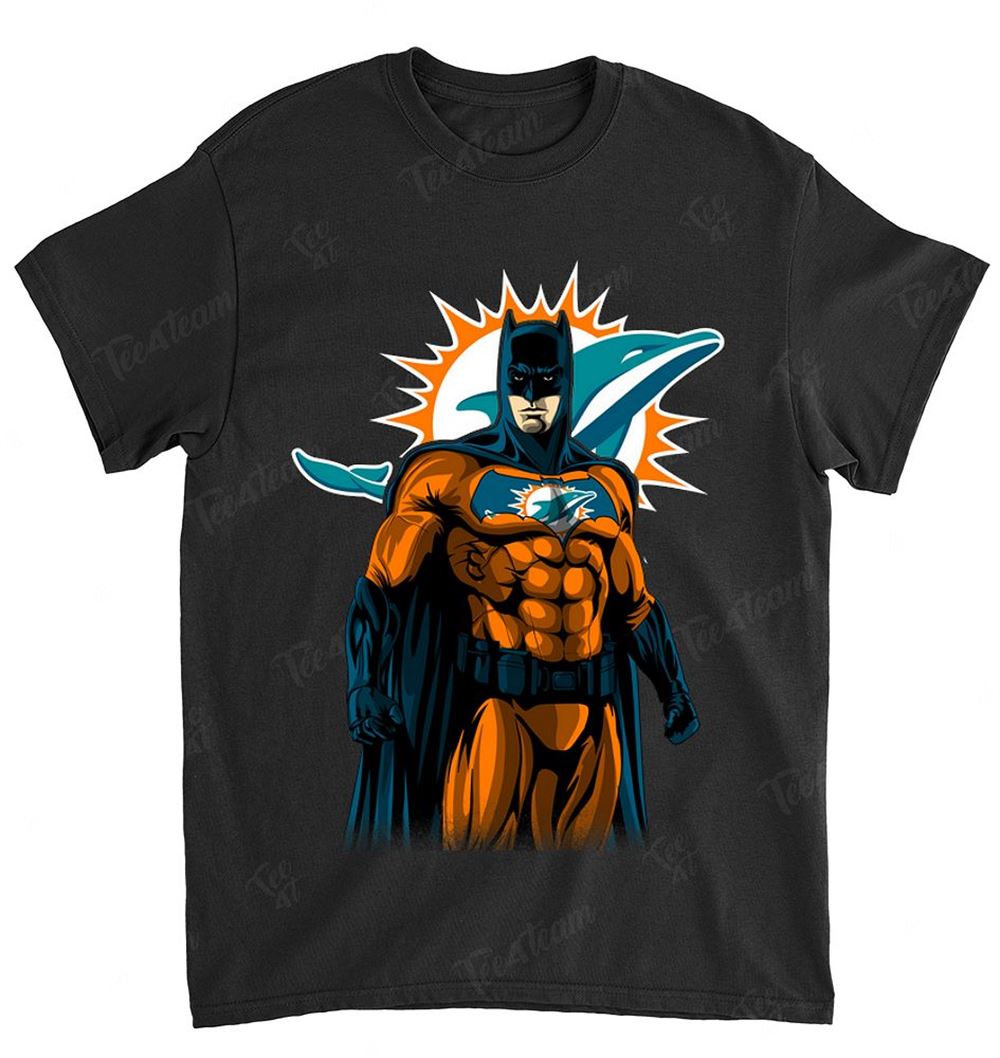 NFL Miami Dolphins 012 Batman Dc Marvel Jersey Superhero Avenger Shirt Tshirt For Fan