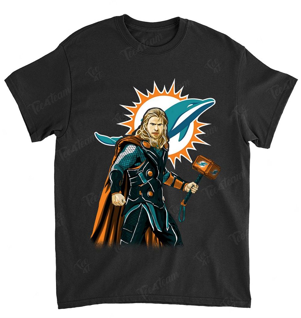 NFL Miami Dolphins 024 Thor Dc Marvel Jersey Superhero Avenger Shirt Size Up To 5xl