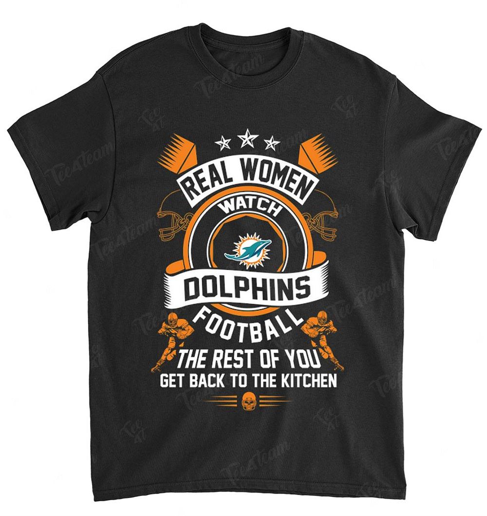 NFL Miami Dolphins 103 Real Women Watch Football Shirt Size S-5xl