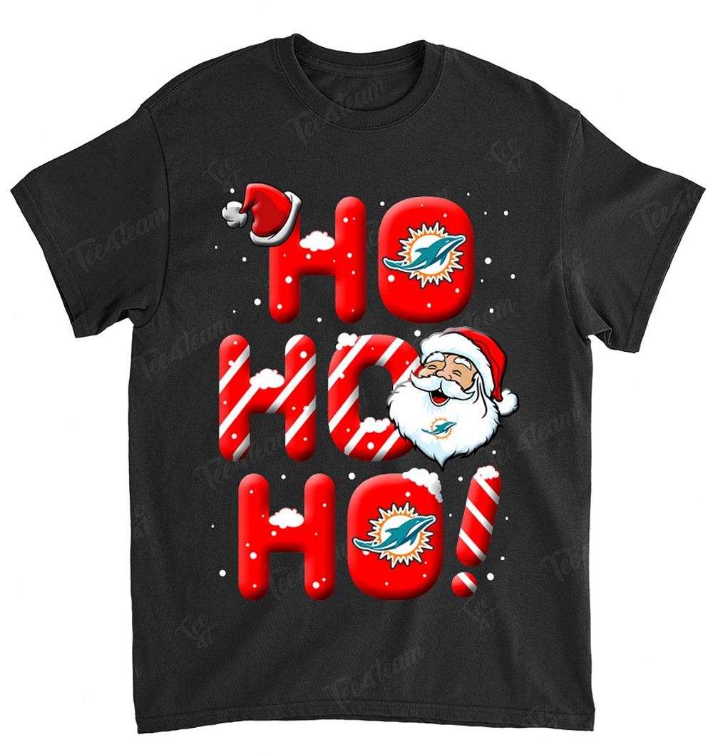 NFL Miami Dolphins 111 Noel Christmas Ho Ho Ho Shirt Tshirt For Fan