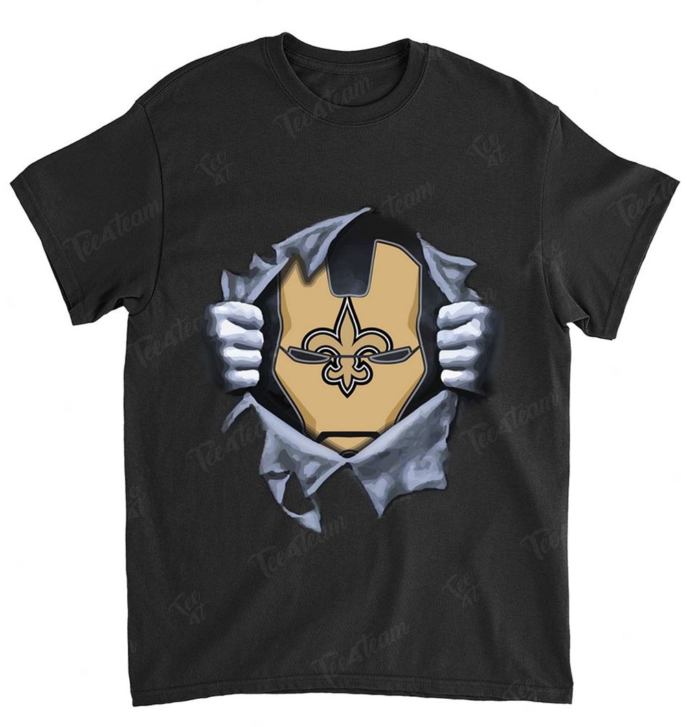 NFL New Orleans Saints 074 Ironman Logo Dc Marvel Jersey Superhero Avenger Shirt Size S-5xl
