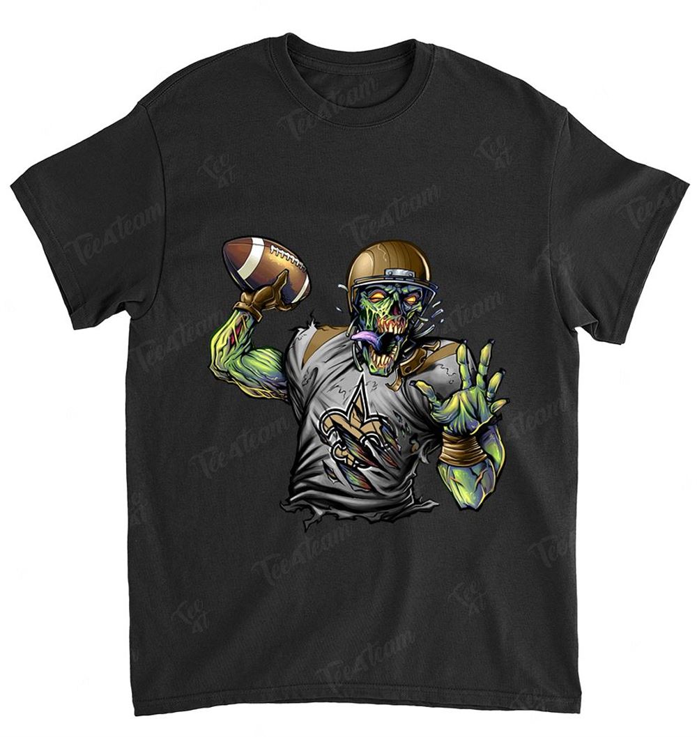 NFL New Orleans Saints 107 Zombie Walking Dead Play Football Shirt Gift For Fan