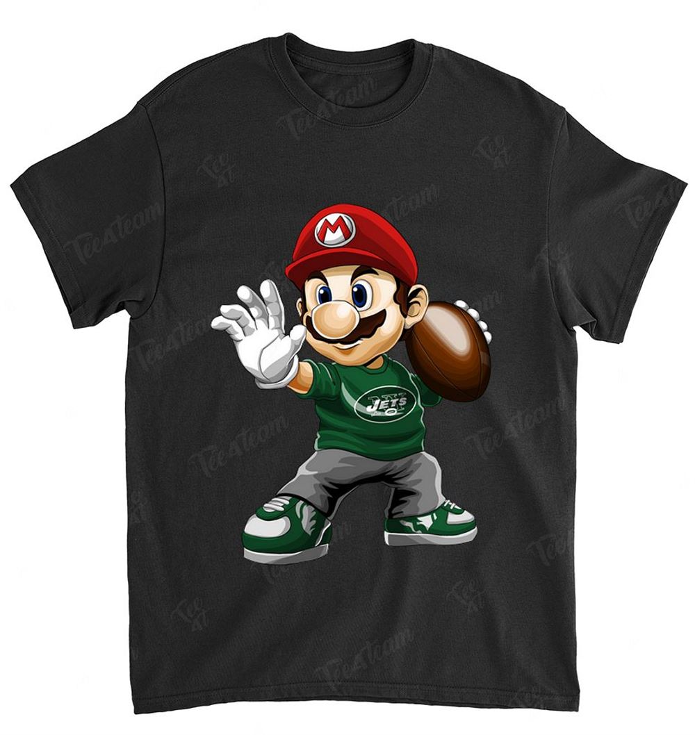 Nfl New York Jets 052 Mario Nintendo Shirt