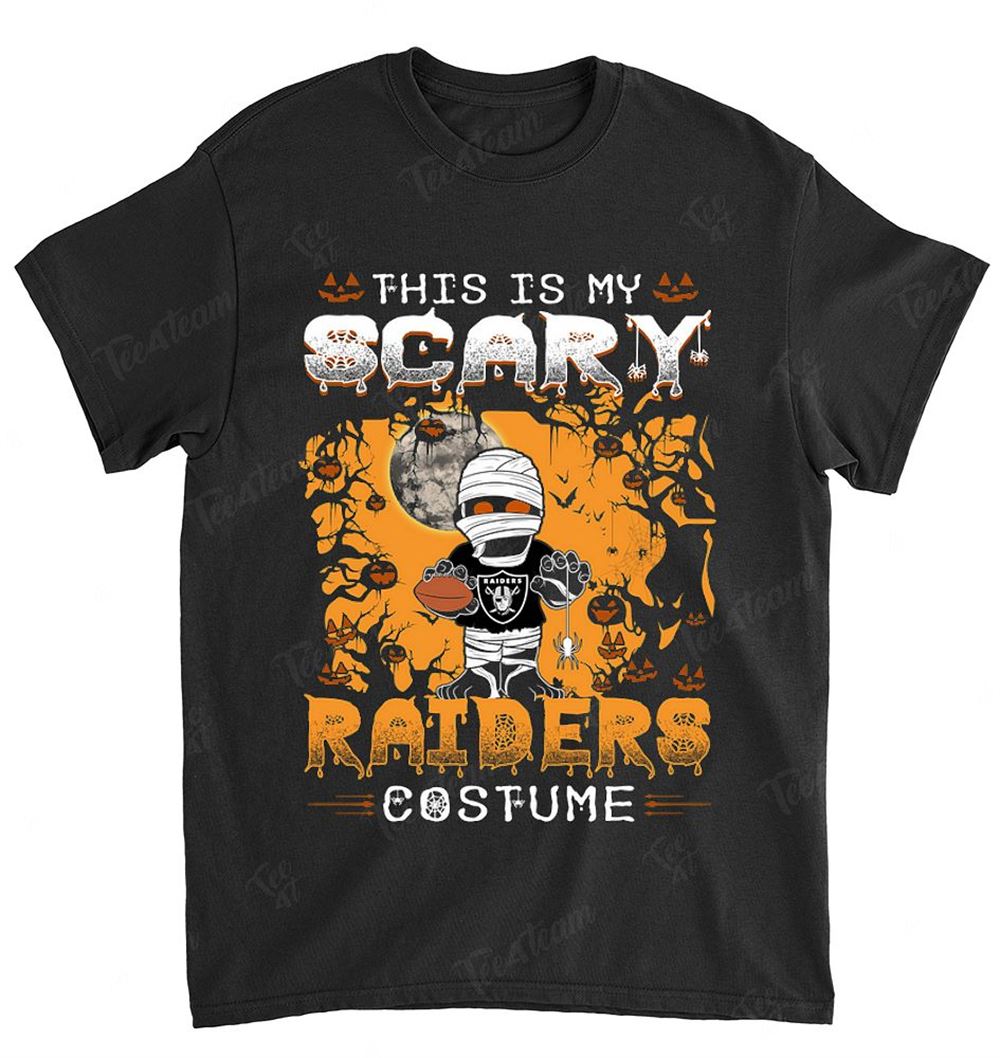 NFL Oakland Las Vergas Raiders 005 Halloween This Is My Scary Costume Shirt Gift For Fan