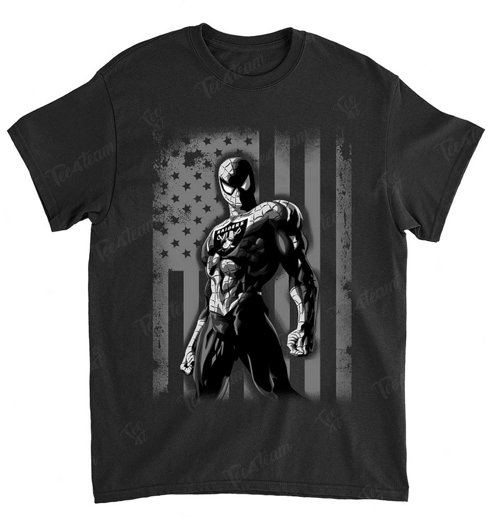 NFL Oakland Las Vergas Raiders 021 Spiderman Flag Dc Marvel Jersey Superhero Avenger Shirt Size S-5xl