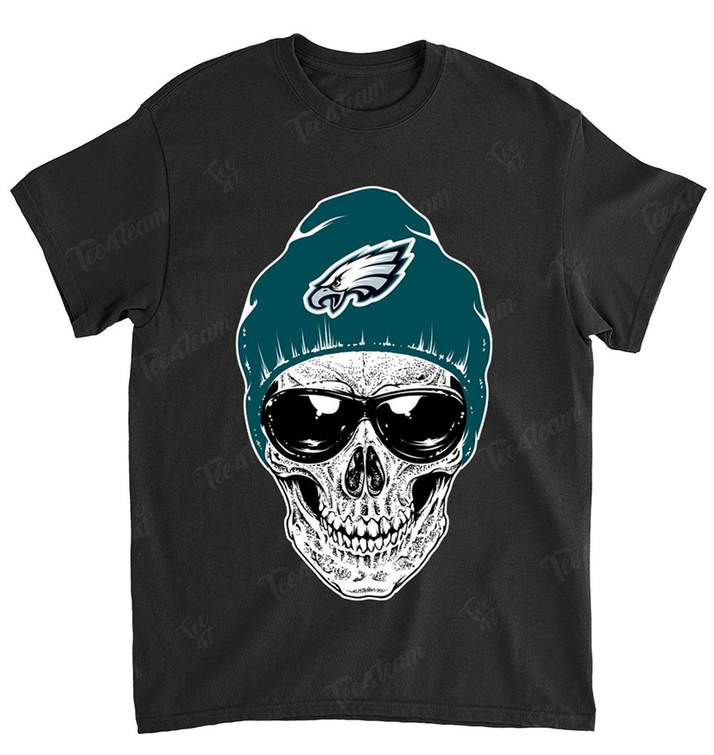 Nfl Philadelphia Eagles 079 Skull Rock With Beanie Shirt